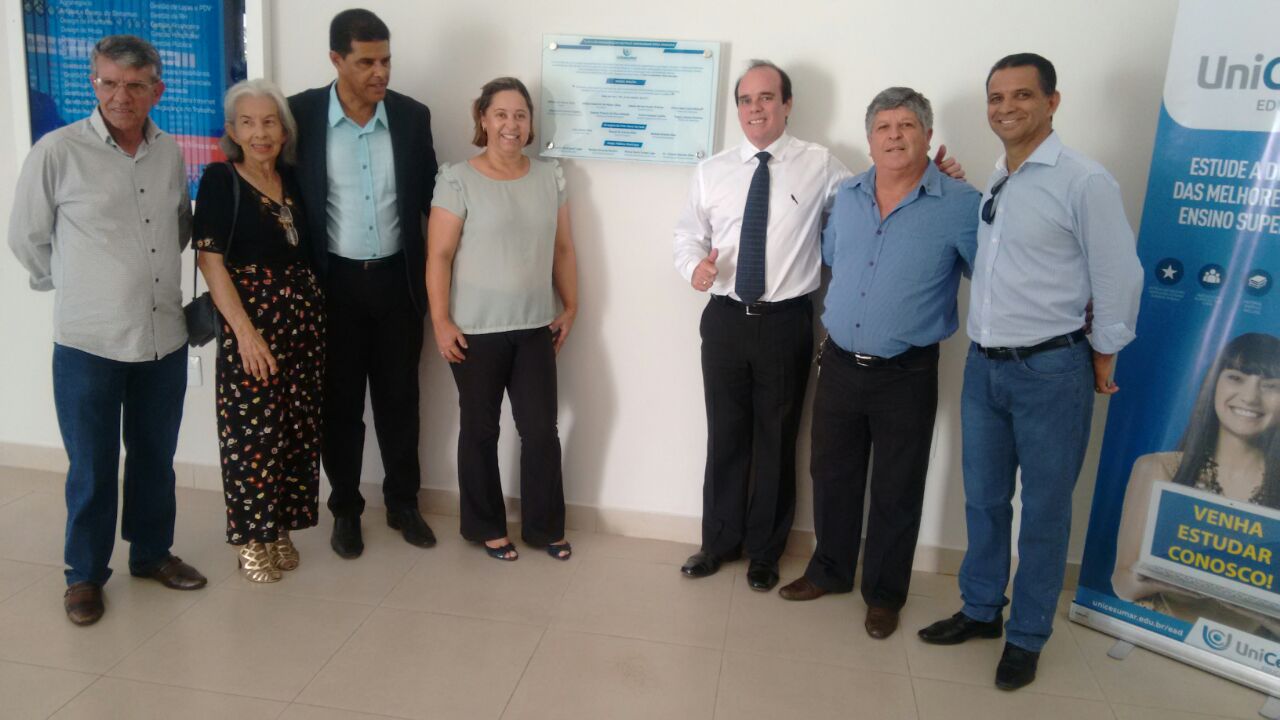 PRESIDENTE DA CDL PARÁ DE MINAS PRESTIGIA INAUGURAÇÃO DO POLO DA UNICESUMAR EM NOVA SERRANA.